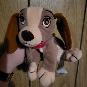 Vintage Lady And The Tramp Beanie Plush Small Lady Dog